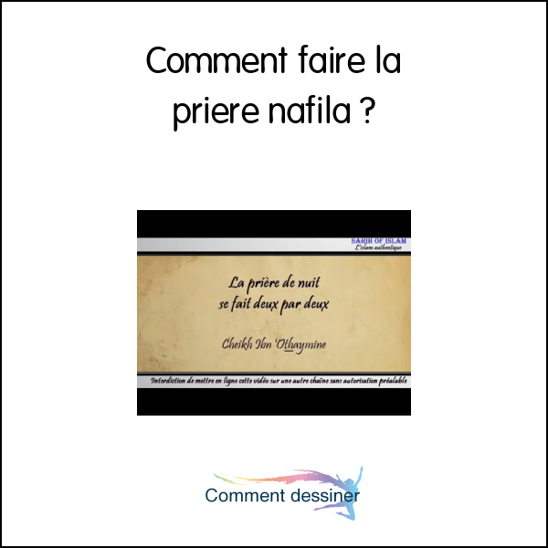 Comment faire la priere nafila